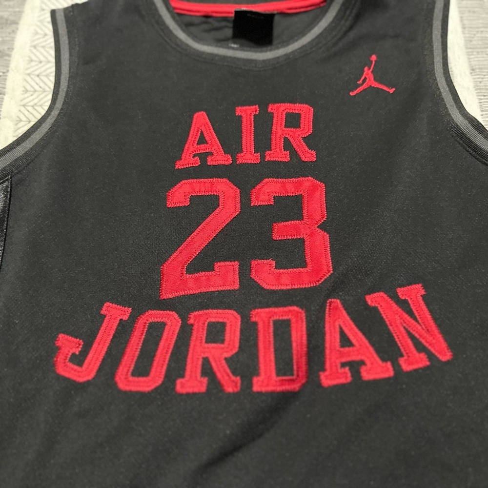 Bundle of Jordan Kids Air 23 Jersey Set - Gray and Black - Picture 8 of 11